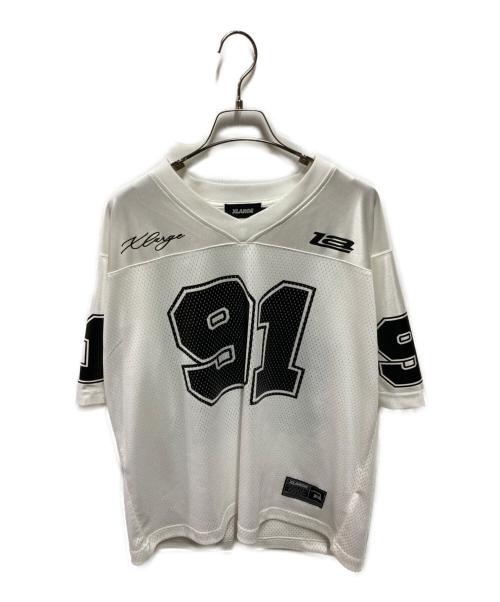 X-LARGE（エクストララージ）X-LARGE (エクストララージ) FOOTBALL JERSEY ホワイト サイズ:Ｍの古着・服飾アイテム
