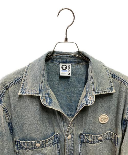 Aape BY A BATHING APE（エーエイプ バイ アベイシングエイプ）Aape BY A BATHING APE (エーエイプ バイ アベイシングエイプ) デニムシャツ インディゴ サイズ:Mの古着・服飾アイテム