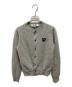 PLAY COMME des GARCONS（プレイコムデギャルソン）の古着「ハートロゴウールカーディガン」｜グレー