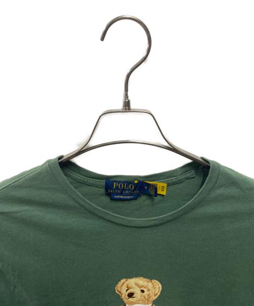 POLO RALPH LAUREN（ポロ・ラルフローレン）POLO RALPH LAUREN (ポロ・ラルフローレン) ポロベアプリントTシャツ グリーン サイズ:Ｍの古着・服飾アイテム