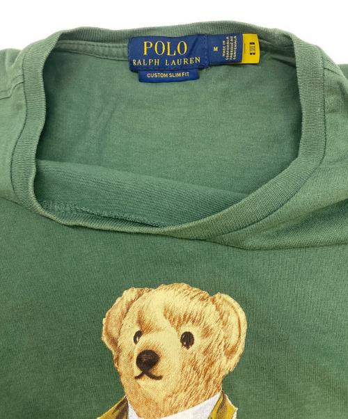 POLO RALPH LAUREN（ポロ・ラルフローレン）POLO RALPH LAUREN (ポロ・ラルフローレン) ポロベアプリントTシャツ グリーン サイズ:Ｍの古着・服飾アイテム