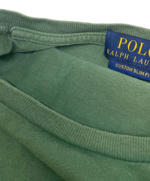 POLO RALPH LAUREN（ポロ・ラルフローレン）POLO RALPH LAUREN (ポロ・ラルフローレン) ポロベアプリントTシャツ グリーン サイズ:Ｍの古着・服飾アイテム