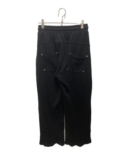 FLOW AUTHOR RATION（フロー オウサー レイション）FLOW AUTHOR RATION (フロー オウサー レイション) スタッズスウェットパンツ ブラック サイズ:Ｍの古着・服飾アイテム