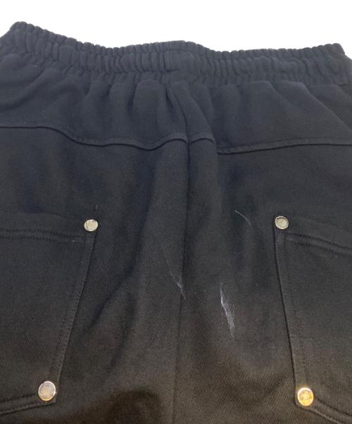 FLOW AUTHOR RATION（フロー オウサー レイション）FLOW AUTHOR RATION (フロー オウサー レイション) スタッズスウェットパンツ ブラック サイズ:Ｍの古着・服飾アイテム