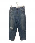 OUR LEGACYアワーレガシー）の古着「VAST CUT Vintage Rubber Repair Denim」｜インディゴ