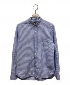 BEAMS PLUSビームスプラス）の古着「B.D. London Stripe100/2 Broad」｜ブルー