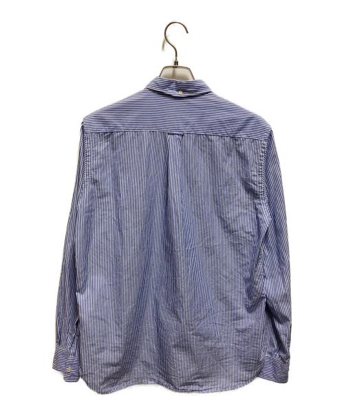 BEAMS PLUS（ビームスプラス）BEAMS PLUS (ビームスプラス) B.D. London Stripe100/2 Broad ブルー サイズ:Ｍの古着・服飾アイテム