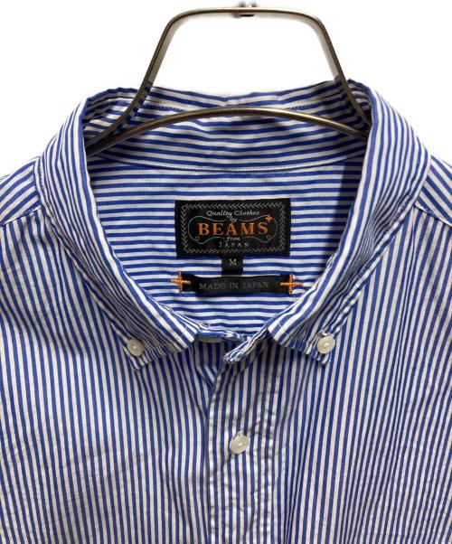 BEAMS PLUS（ビームスプラス）BEAMS PLUS (ビームスプラス) B.D. London Stripe100/2 Broad ブルー サイズ:Ｍの古着・服飾アイテム