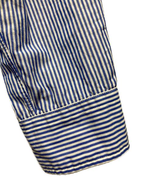 BEAMS PLUS（ビームスプラス）BEAMS PLUS (ビームスプラス) B.D. London Stripe100/2 Broad ブルー サイズ:Ｍの古着・服飾アイテム