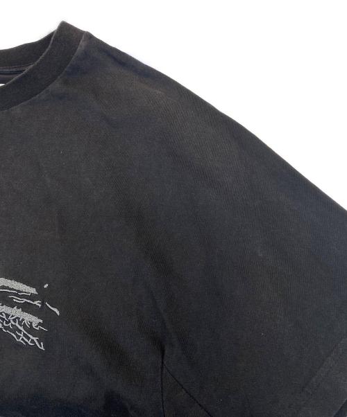 FenG CHen WANG（フェンチェンワン）FenG CHen WANG (フェンチェンワン) 3DロゴTシャツ ブラック サイズ:Ｓの古着・服飾アイテム