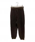 YOKEヨーク）の古着「Bias Border Knit Pants」｜ブラウン