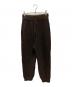 YOKE（ヨーク）の古着「Bias Border Knit Pants」｜ブラウン