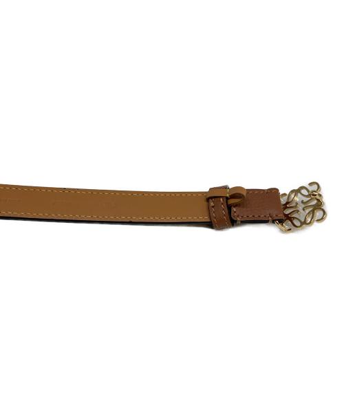 LOEWE（ロエベ）LOEWE (ロエベ) アナグラム ベルト ブラウン サイズ: 75/30の古着・服飾アイテム