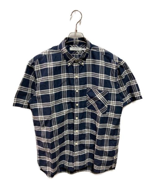 nonnative（ノンネイティブ）nonnative (ノンネイティブ) DWELLER B.D. SHIRT S/S RELAXED FIT ネイビー サイズ:1の古着・服飾アイテム