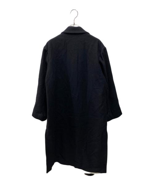 CULLNI（クルニ）CULLNI (クルニ) Lamb Wool Melton Tie Locken Long Chester Coat ブラックの古着・服飾アイテム