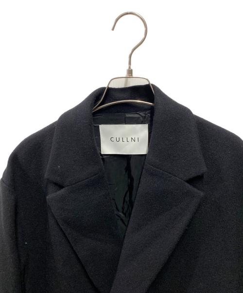 CULLNI（クルニ）CULLNI (クルニ) Lamb Wool Melton Tie Locken Long Chester Coat ブラックの古着・服飾アイテム