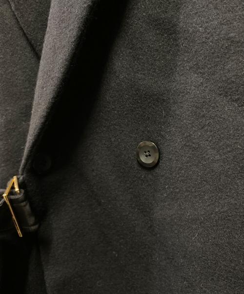 CULLNI（クルニ）CULLNI (クルニ) Lamb Wool Melton Tie Locken Long Chester Coat ブラックの古着・服飾アイテム