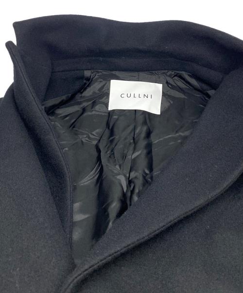 CULLNI（クルニ）CULLNI (クルニ) Lamb Wool Melton Tie Locken Long Chester Coat ブラックの古着・服飾アイテム