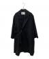 CULLNI（クルニ）の古着「Lamb Wool Melton Tie Locken Long Chester Coat」｜ブラック