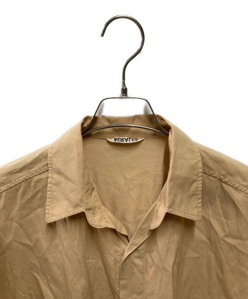 AURALEE（オーラリー）AURALEE (オーラリー) WASHED FINX TWILL BIG HALF SLEEVED SHIRT ベージュ サイズ:4の古着・服飾アイテム