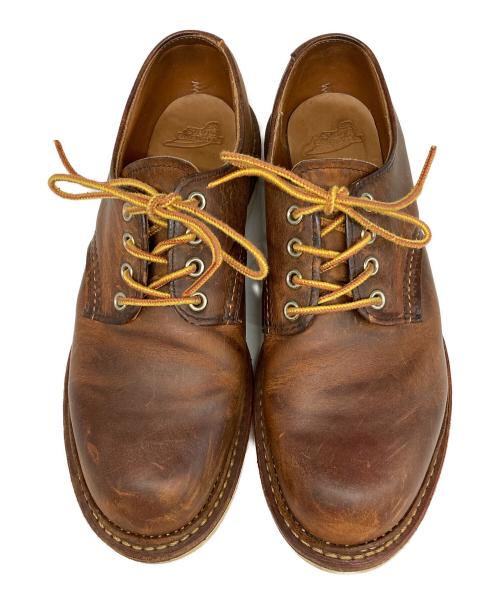RED WING（レッドウィング）RED WING (レッドウィング) WORK OXFORD Round toe シューズ ブラウン サイズ:25cmの古着・服飾アイテム