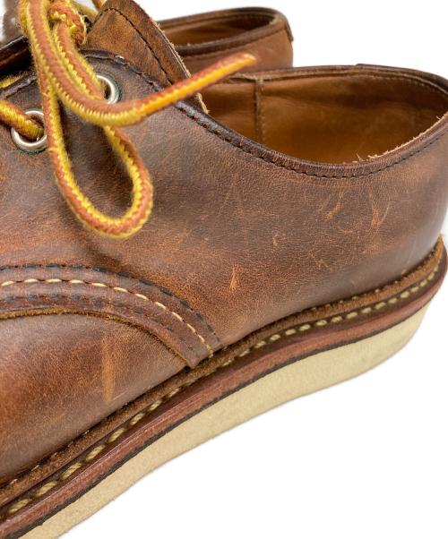 RED WING（レッドウィング）RED WING (レッドウィング) WORK OXFORD Round toe シューズ ブラウン サイズ:25cmの古着・服飾アイテム