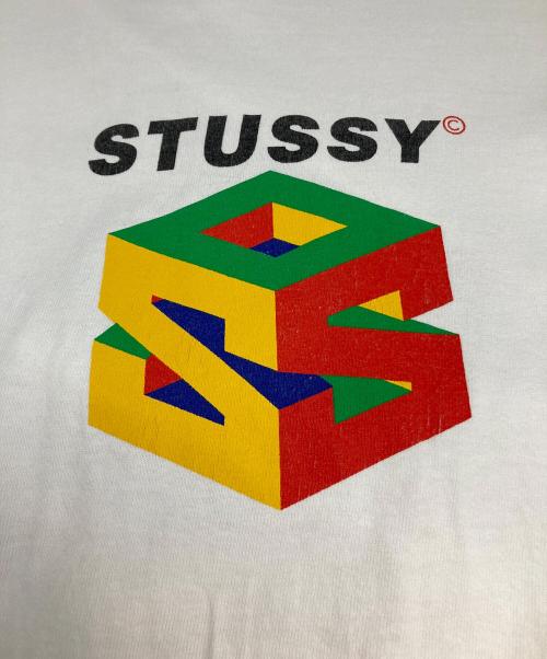 stussy（ステューシー）stussy (ステューシー) S64 PIGMENT DYED TEE ホワイト サイズ:Lの古着・服飾アイテム
