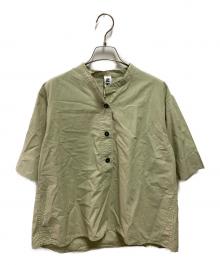 MHL（エムエイチエル）の古着「COTTON RAMIE POPLIN SS SHIRT」｜グリーン