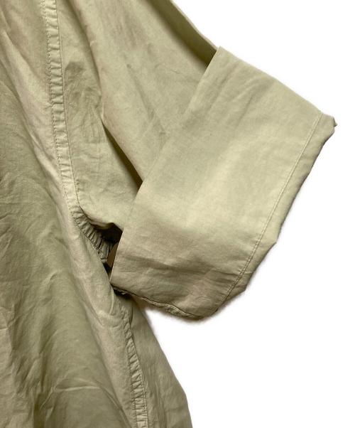 MHL（エムエイチエル）MHL (エムエイチエル) COTTON RAMIE POPLIN SS SHIRT グリーン サイズ:1の古着・服飾アイテム
