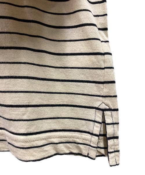 MHL（エムエイチエル）MHL (エムエイチエル) COTTON LINEN STRIPE JERSEY ベージュ×ブラック サイズ:2の古着・服飾アイテム