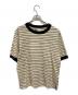 MHL（エムエイチエル）の古着「COTTON LINEN STRIPE JERSEY」｜ベージュ×ブラック