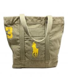 POLO RALPH LAUREN（ポロ・ラルフローレン）の古着「ビッグポニートートバッグ」｜グリーン