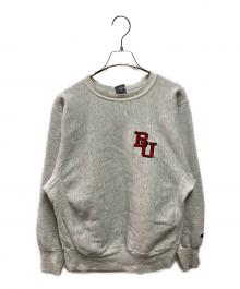 Champion REVERSE WEAVE（チャンピオン リバース ウィーブ）の古着「90sワッペンスウェット」｜グレー