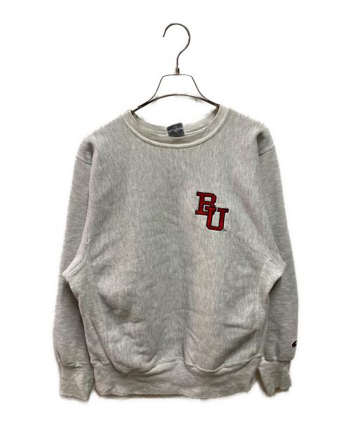 Champion REVERSE WEAVE（チャンピオン リバース ウィーブ）Champion REVERSE WEAVE (チャンピオン リバース ウィーブ) 90sワッペンスウェット グレー サイズ:Mの古着・服飾アイテム