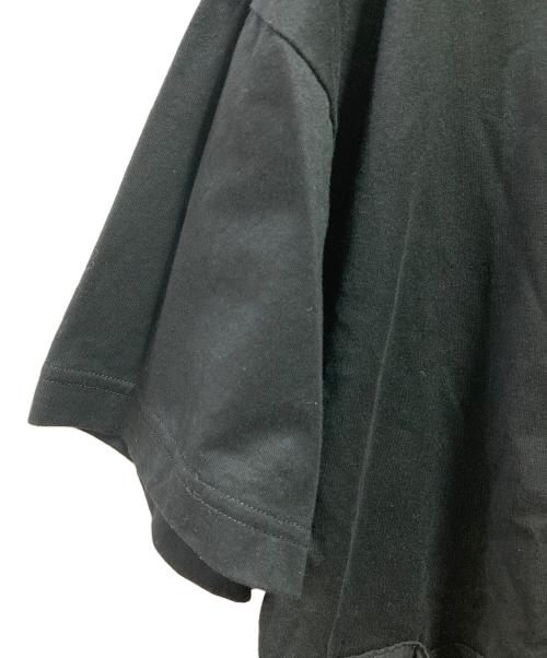 ENFOLD（エンフォルド）ENFOLD (エンフォルド) シルケット天竺コンビフレアTシャツ ブラック サイズ:38の古着・服飾アイテム