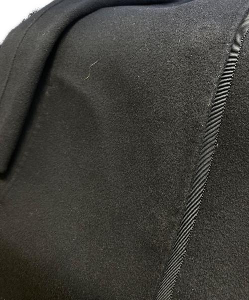 DRAWER（ドゥロワー）DRAWER (ドゥロワー) カシミヤ混ノーカラーコート ブラック サイズ:36の古着・服飾アイテム