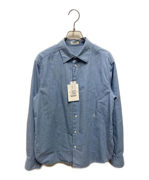 MACPHEE（マカフィー）MACPHEE (マカフィー) 25SS デニムシャンブレー レギュラーカラーシャツ ブルー サイズ:36 未使用品の古着・服飾アイテム