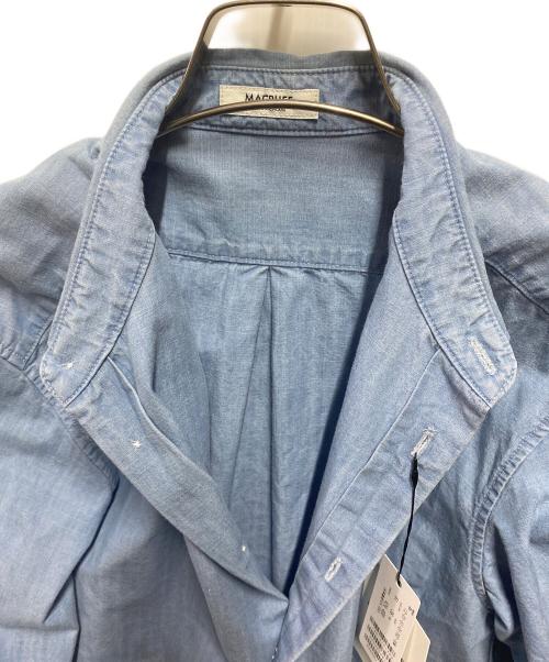 MACPHEE（マカフィー）MACPHEE (マカフィー) 25SS デニムシャンブレー レギュラーカラーシャツ ブルー サイズ:36 未使用品の古着・服飾アイテム