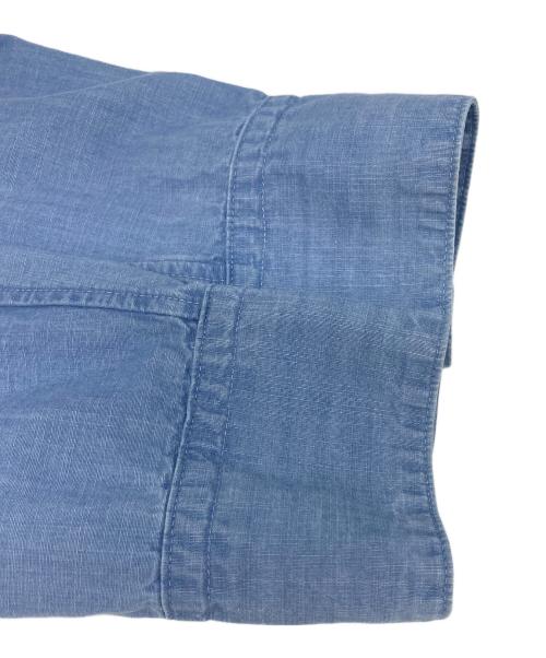 MACPHEE（マカフィー）MACPHEE (マカフィー) 25SS デニムシャンブレー レギュラーカラーシャツ ブルー サイズ:36 未使用品の古着・服飾アイテム