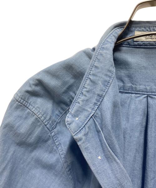 MACPHEE（マカフィー）MACPHEE (マカフィー) 25SS デニムシャンブレー レギュラーカラーシャツ ブルー サイズ:36 未使用品の古着・服飾アイテム