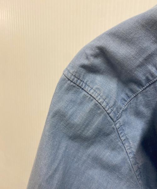 MACPHEE（マカフィー）MACPHEE (マカフィー) 25SS デニムシャンブレー レギュラーカラーシャツ ブルー サイズ:36 未使用品の古着・服飾アイテム
