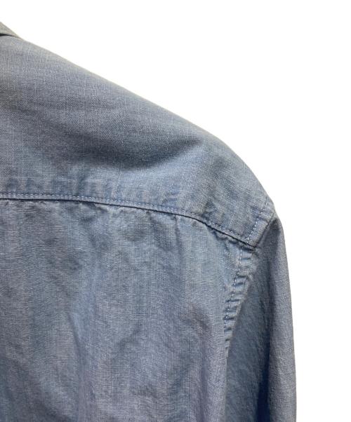 MACPHEE（マカフィー）MACPHEE (マカフィー) 25SS デニムシャンブレー レギュラーカラーシャツ ブルー サイズ:36 未使用品の古着・服飾アイテム