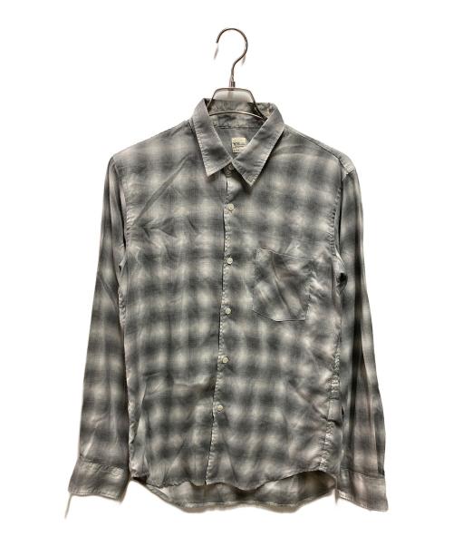 Ron Herman（ロンハーマン）Ron Herman (ロンハーマン) オンブレチェックシャツ グレー サイズ:Ｍの古着・服飾アイテム