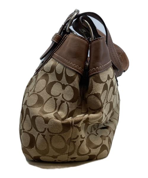 COACH（コーチ）COACH (コーチ) シグネチャーハンドバッグ ソーホー ベージュの古着・服飾アイテム