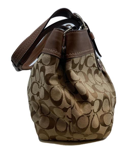 COACH（コーチ）COACH (コーチ) シグネチャーハンドバッグ ソーホー ベージュの古着・服飾アイテム