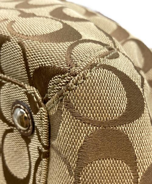 COACH（コーチ）COACH (コーチ) シグネチャーハンドバッグ ソーホー ベージュの古着・服飾アイテム