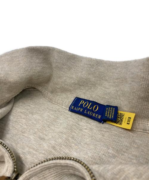 POLO RALPH LAUREN（ポロ・ラルフローレン）POLO RALPH LAUREN (ポロ・ラルフローレン) ハーフジップニット ベージュ サイズ:Lの古着・服飾アイテム