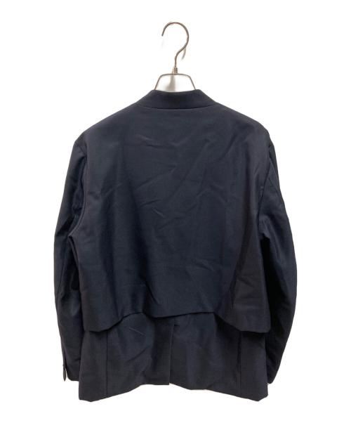 ETHOSENS（エトセンス）ETHOSENS (エトセンス) ノーカラージャケット ネイビー サイズ:サイズ詳細参照の古着・服飾アイテム