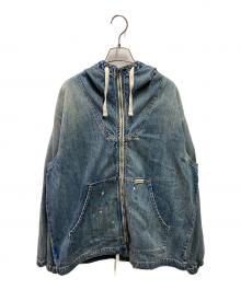 Liberaiders（リベレイダース）の古着「DENIM ZIP HOODIE」｜インディゴ