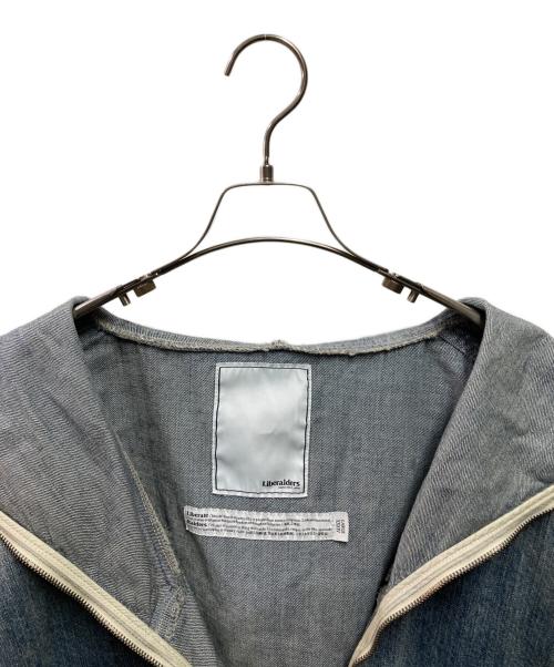 Liberaiders（リベレイダース）Liberaiders (リベレイダース) DENIM ZIP HOODIE インディゴ サイズ:Lの古着・服飾アイテム